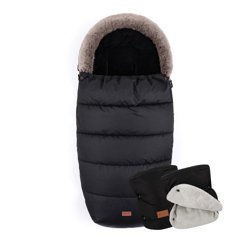 PETITE&MARS Fusak 4v1 Comfy Forever Black + rukávník Jasie Ink Black PETITE&MARS Fusak 4v1 Comfy Forever Black + rukávník Jasie Ink Black