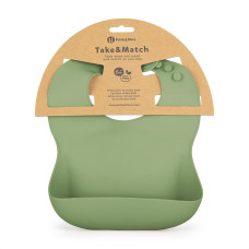 PETITE&MARS Bryndák silikonový Take&Match Sweet Pea 6m+