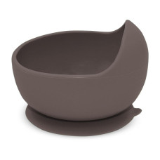 PETITE&MARS Miska silikonová s přísavkou Take&Match Bitter Cocoa 6m+