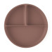 PETITE&MARS Talířek silikonový dělící kulatý Take&Match Velvet Latte 6m+