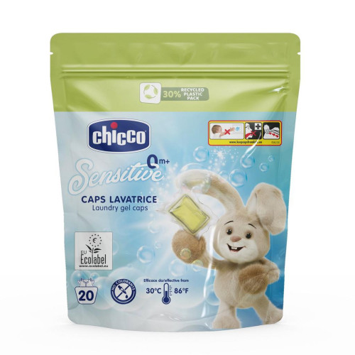 CHICCO Prací kapsle Baby Sensitive 20ks, 0m+ CHICCO Prací kapsle Baby Sensitive 20ks, 0m+