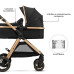 KINDERKRAFT Kočárek kombinovaný 3v1 Esme Pro Pure Black