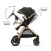 KINDERKRAFT Kočárek kombinovaný 3v1 Esme Pro Pure Black