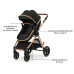 KINDERKRAFT Kočárek kombinovaný 3v1 Esme Pro Pure Black