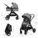 KINDERKRAFT Kočárek kombinovaný 3v1 Esme Pro Moonlight Grey