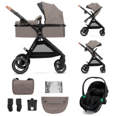 KINDERKRAFT Kočárek kombinovaný 3v1 Esme Pro Sand Beige