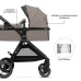 KINDERKRAFT Kočárek kombinovaný 3v1 Esme Pro Sand Beige