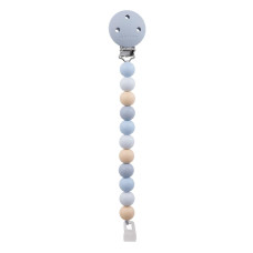 NATTOU Klip na dudlík silikonový multicolors blue bez BPA