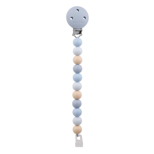 NATTOU Klip na dudlík silikonový multicolors blue bez BPA NATTOU Klip na dudlík silikonový multicolors blue bez BPA