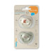 BABYONO Dudlíky silikonové anatomické 6-18m, 2 ks