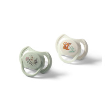 BABYONO Dudlíky silikonové symetrické 6-18m, 2 ks