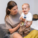BABYONO Hračka pískací s chrastící jezevec Edmund, 3m+ BABYONO Hračka pískací s chrastící jezevec Edmund, 3m+