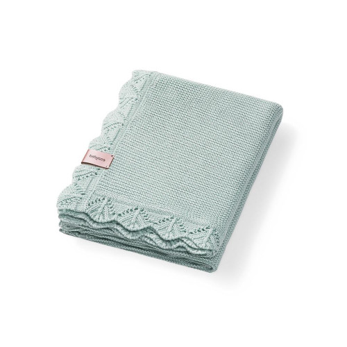 BABYONO Deka pletená bambusová Green 75x100cm BABYONO Deka pletená bambusová Green 75x100cm