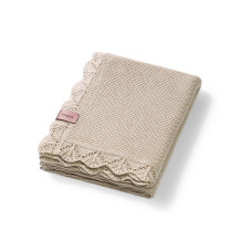 BABYONO Deka pletená bambusová Light Beige 75x100cm
