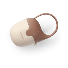 BABYONO Pouzdro na dudlík slon béžové, 0m+