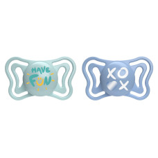 CHICCO Dudlíky Physio Light silikonové modré 6-16m, 2 ks