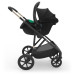 KINDERKRAFT Kočárek kombinovaný 3v1 Prime 3 Venezian Black