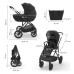 KINDERKRAFT Kočárek kombinovaný 3v1 Prime 3 Venezian Black