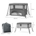KINDERKRAFT Postýlka cestovní Cami Grey