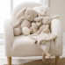 NATTOU Mazlíček plyšový maxi Teddy zajíček 28 x 28 cm, 0m+