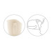 BABYONO Hrnek ergonomický s oušky 120ml Beige, 6m+