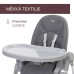 CHICCO Židlička jídelní Polly Armonia - Mother Pearl + Hrazdička Rainbow