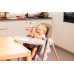 CHICCO Židlička jídelní Polly Armonia - Mother Pearl + Hrazdička Rainbow