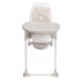CHICCO Židlička jídelní Polly Armonia - Mother Pearl + Hrazdička Rainbow