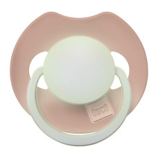 LOVI Dudlík svítící silikonový dynamický Prime 0-6m 1ks Blush