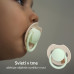 LOVI Dudlík svítící silikonový dynamický Prime 18m+ 2ks Ivory/Blush