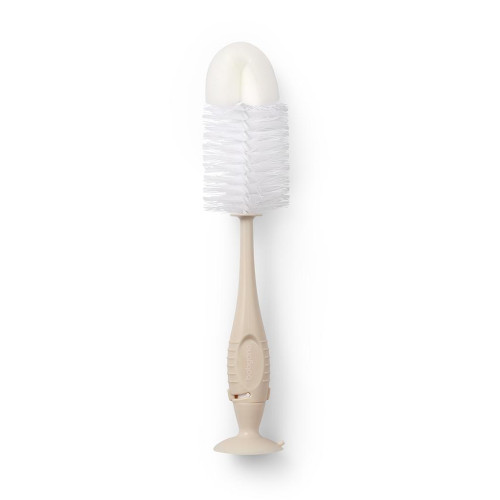 BABYONO Kartáč na lahve a savičky s přísavkou Beige BABYONO Kartáč na lahve a savičky s přísavkou Beige