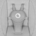 LIONELO Dětské lehátko Iris Grey Concrete, 0m+ LIONELO Dětské lehátko Iris Grey Concrete, 0m+