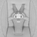 LIONELO Dětské lehátko Iris Grey Concrete, 0m+ LIONELO Dětské lehátko Iris Grey Concrete, 0m+