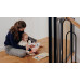 LIONELO Dětská zábrana Truus Slim Black Onyx 75-105 cm