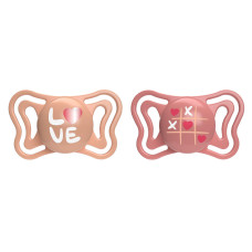 CHICCO Dudlíky Physio Light silikonové růžové 16-36m, 2 ks