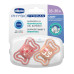 CHICCO Dudlíky Physio Light silikonové růžové 16-36m, 2 ks