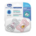 CHICCO Dudlíky Physio Light silikonové růžové 2-6m, 2 ks