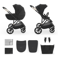KINDERKRAFT Kočárek kombinovaný 2v1 Prime 3 Venezian Black