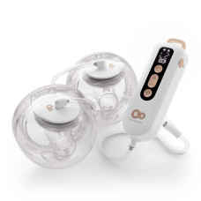KINDERKRAFT Odsávačka mateřského mléka Double Hands-free Gentle Flow Gold
