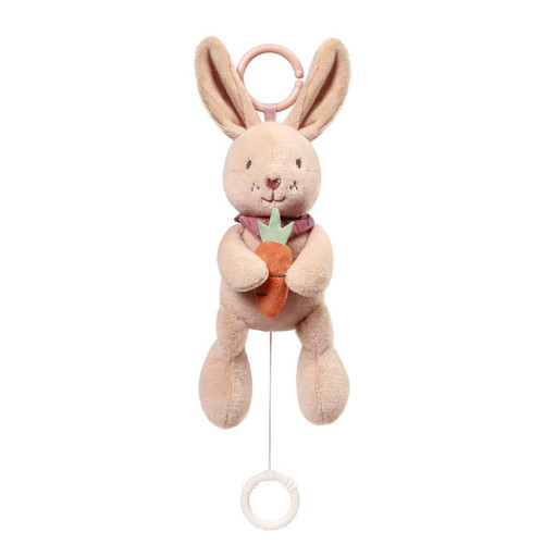 BABYONO Hračka hudební na C-kroužku Rabbit Karo 0m+ BABYONO Hračka hudební na C-kroužku Rabbit Karo 0m+