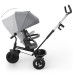 KINDERKRAFT Tříkolka Aston 2 Plus Grey, 9m+