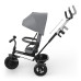 KINDERKRAFT Tříkolka Aston 2 Plus Grey, 9m+