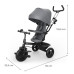 KINDERKRAFT Tříkolka Aston 2 Plus Grey, 9m+
