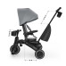 KINDERKRAFT Tříkolka Jazz 3 Grey, 9m+