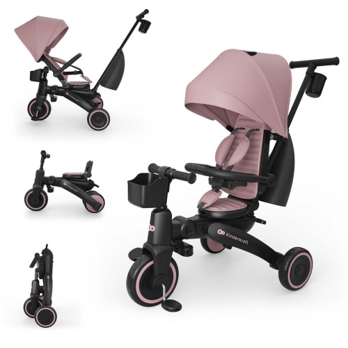 KINDERKRAFT Tříkolka Jazz 3 Pink, 9m+ KINDERKRAFT Tříkolka Jazz 3 Pink, 9m+