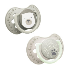 LOVI Dudlík silikonový dynamický Buddy bear 0-6m 2ks