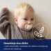 LOVI Dudlík svítící silikonový dynamický Teddy love 0-6m 2ks