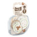 LOVI Dudlík svítící silikonový dynamický Teddy love 6-18m 2ks