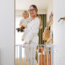 BABYONO Bezpečnostní zábrana na schody a dveře 75–96 cm, dětská i pro psy, bez vrtání