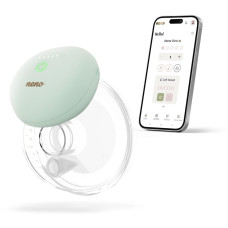 NENO Odsávačka mléka Ovio Twin Duo bezdrátová hands-free mušlová 3-fázová s aplikací, 2 × 180 ml